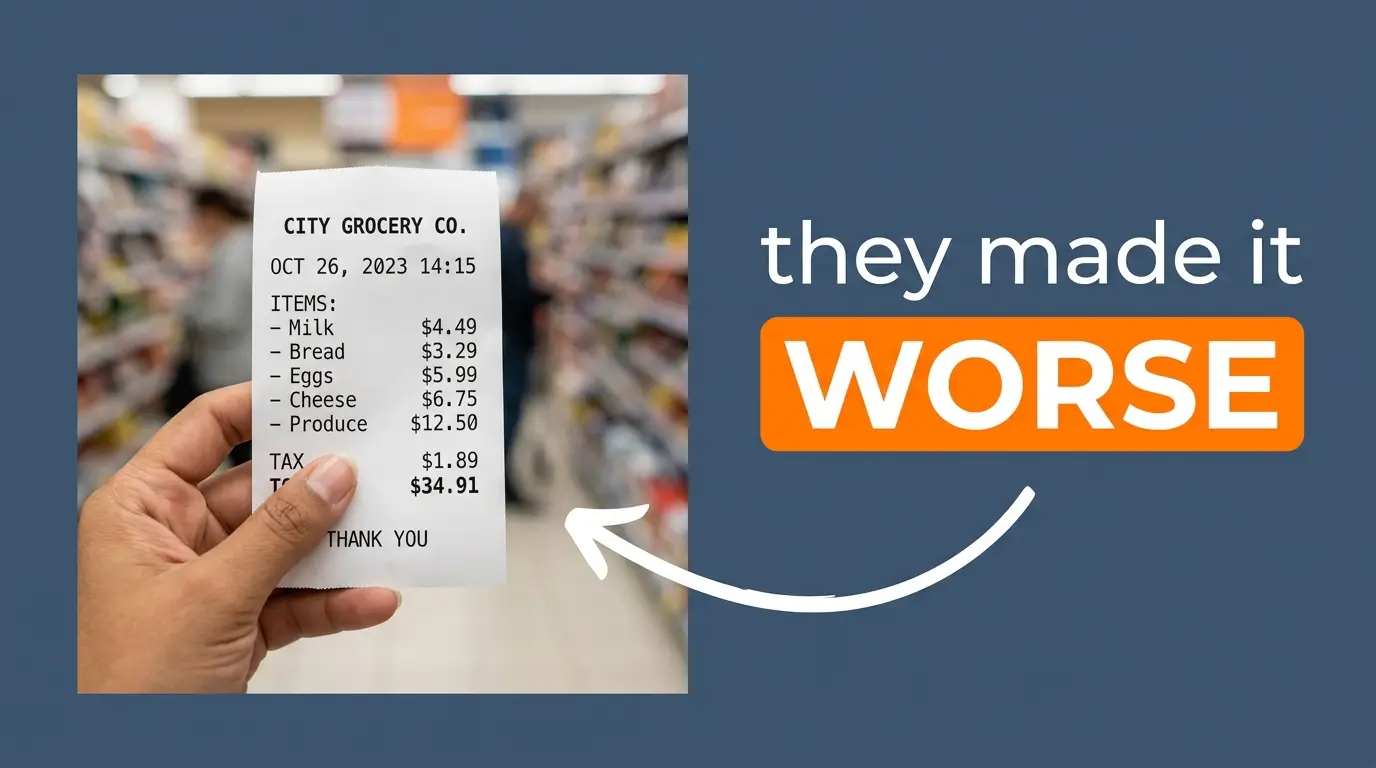 Common receipt mistakes to avoid